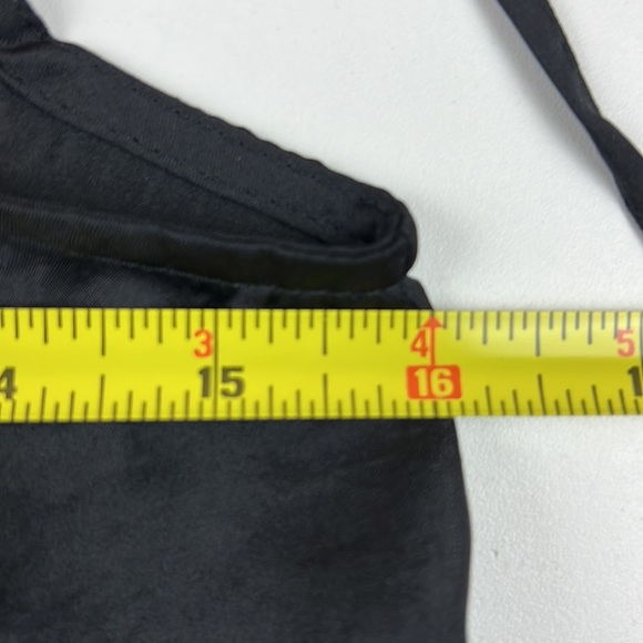 Olivaceous black  cropped top with shoulder ties - Picture 5 of 7